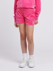 Juicy Couture Pink Girls Fold Over Waist Shorts - Image 1 of 7