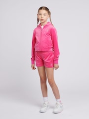 Juicy Couture Pink Girls Fold Over Waist Shorts - Image 2 of 7