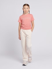 Juicy Couture Cream Girls Velour Straight Leg Joggers - Image 2 of 9
