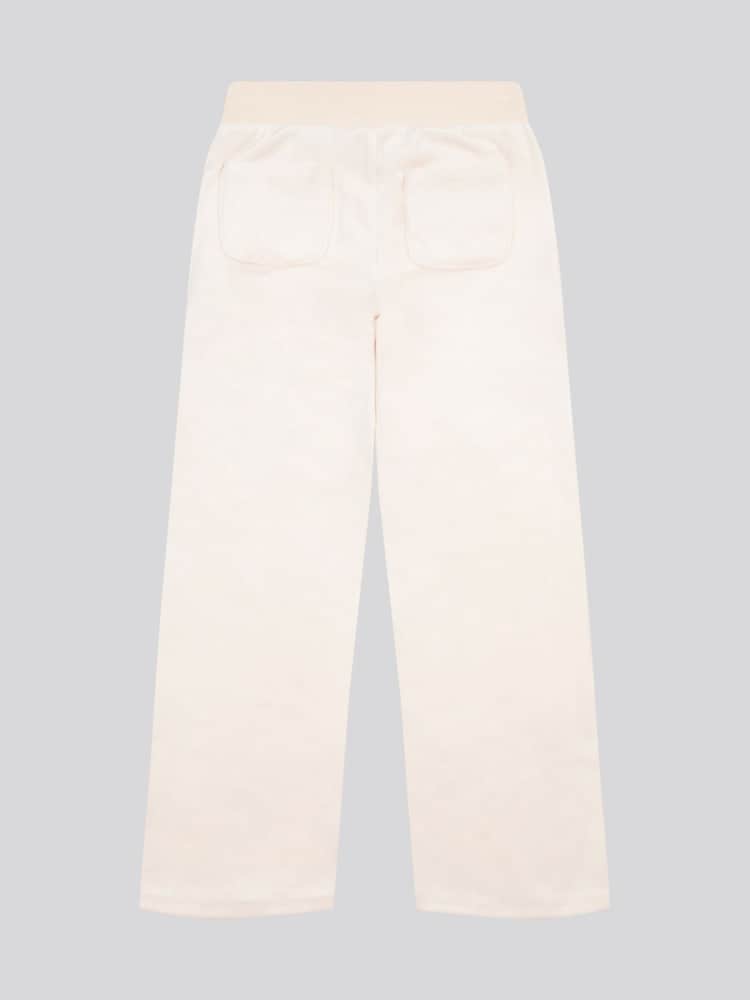 Juicy Couture Cream Girls Velour Straight Leg Joggers - Image 7 of 9