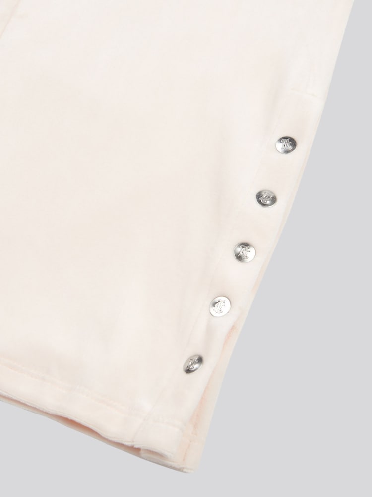 Juicy Couture Cream Girls Velour Straight Leg Joggers - Image 9 of 9