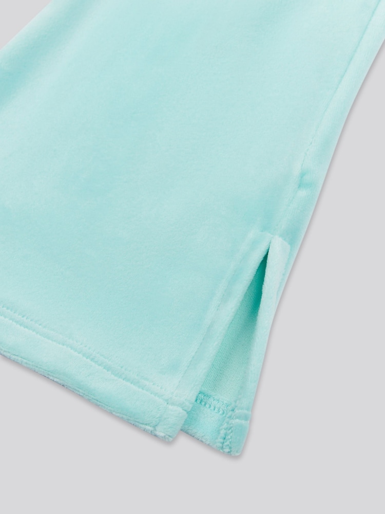 Juicy Couture Blue Girls Fold Over Waist Joggers - Image 10 of 10