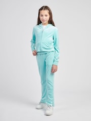 Juicy Couture Blue Girls Fold Over Waist Joggers - Image 2 of 10