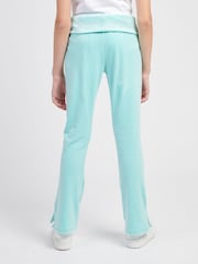 Juicy Couture Blue Girls Fold Over Waist Joggers - Image 3 of 10