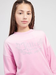 Juicy Couture Pink Girls Crew Neck Sweatshirt - Image 5 of 8