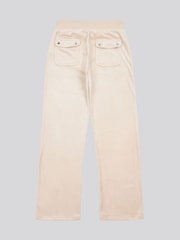 Juicy Couture Cream chrome Tonal Wide Leg Trousers - Image 2 of 3