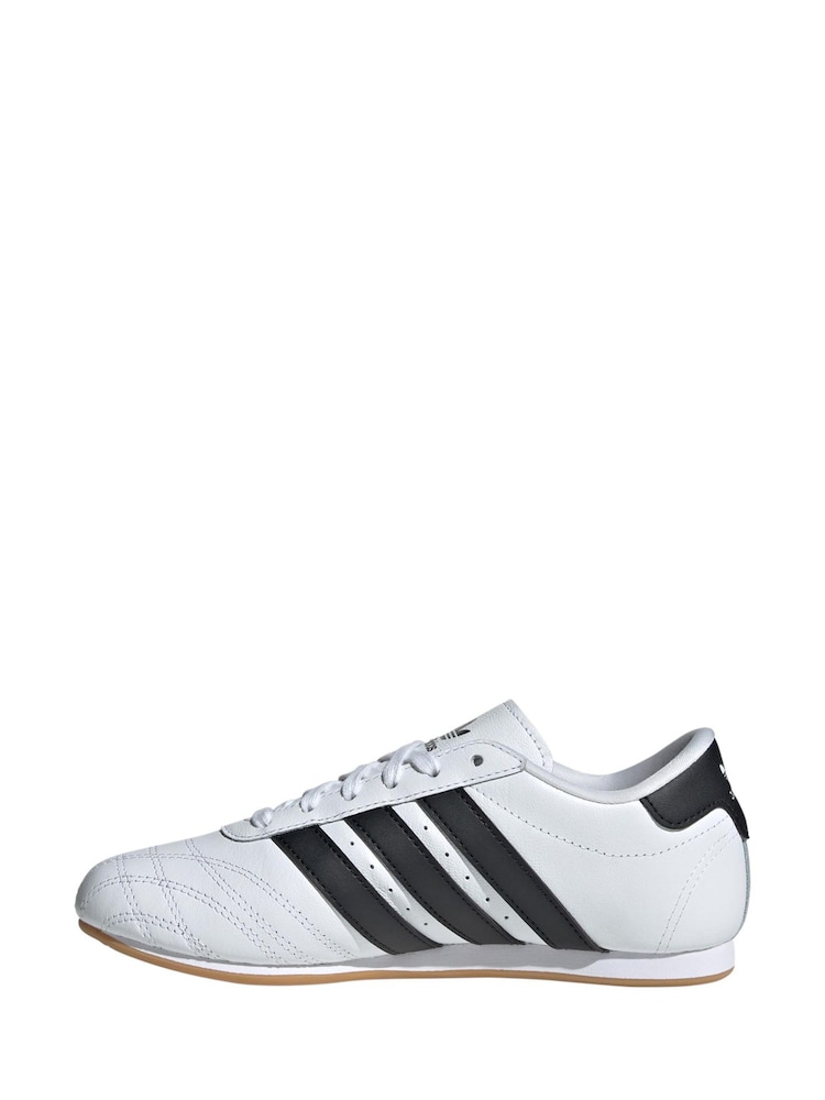 adidas Originals White/Black Taekwondo Trainers - Image 2 of 8