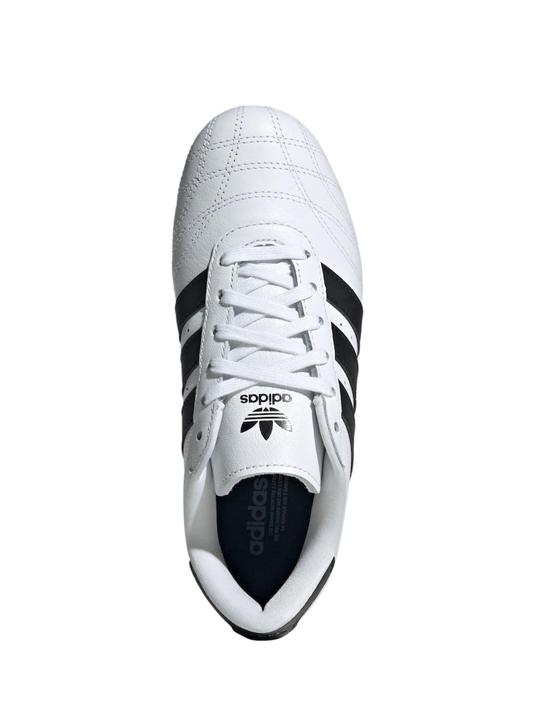adidas Originals White/Black Taekwondo Trainers - Image 5 of 8