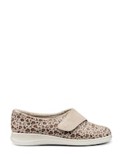 Hotter Natural Regular Fit Wrap Touch Fastening Slippers - Image 1 of 1