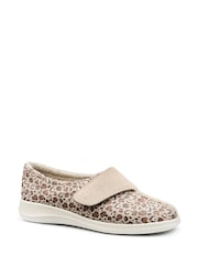 Hotter Natural Regular Fit Wrap Touch Fastening Slippers - Image 2 of 4