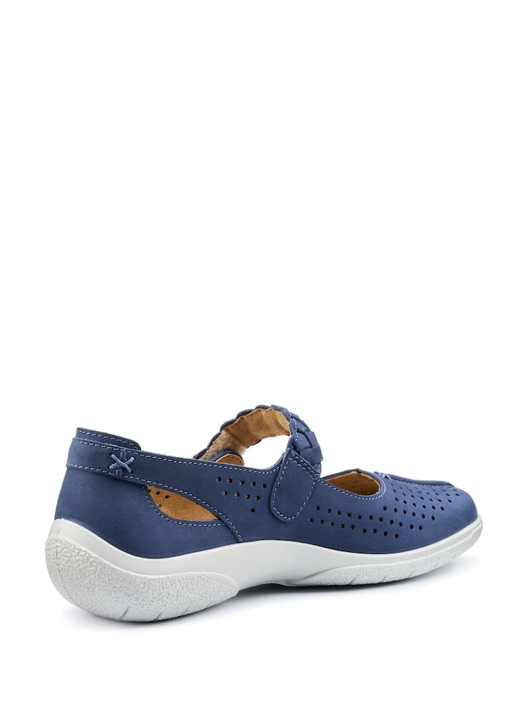 Hotter Blue Extra Wide Fit Quake II Touch Fastening Shoes - Image 2 of 4 Hotter Blue Extra Wide Fit Quake II Touch Fastening Shoes - Image 2 of 4
