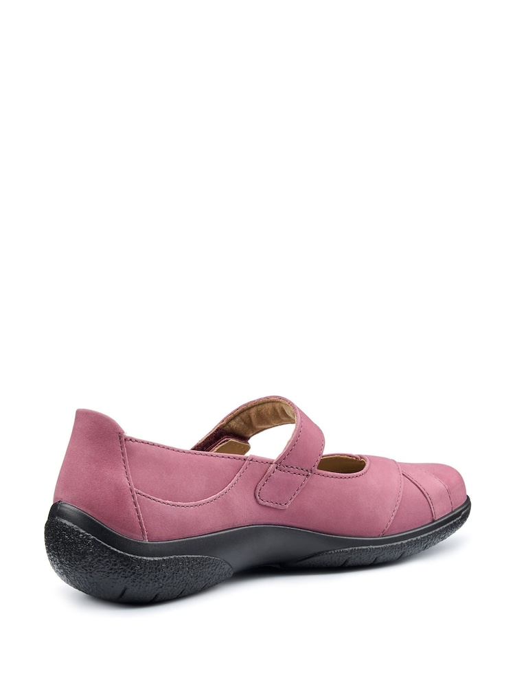 Hotter Pink Wide Fit Hope Touch-Fastening Pink Shoes - Image 2 of 5