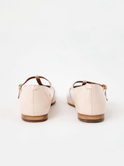 Oliver Bonas Cream Mary Jane Ecru Cream Patent Leather Shoes - Image 3 of 8
