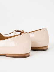Oliver Bonas Cream Mary Jane Ecru Cream Patent Leather Shoes - Image 8 of 8