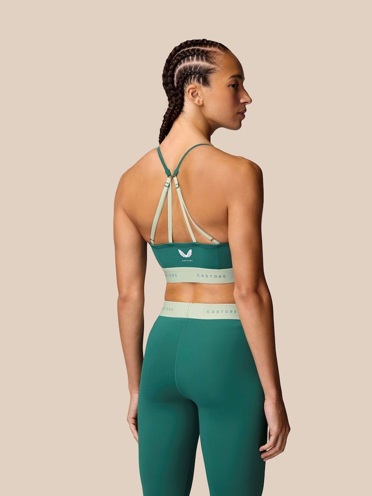 Castore Blue Low Support Sports Bra - Image 2 of 3 Castore Blue Low Support Sports Bra - Image 2 of 3