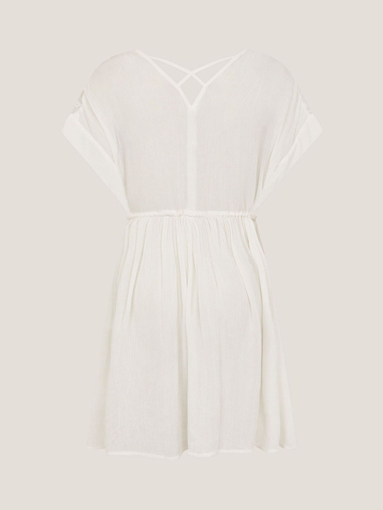 Белый - Monsoon Crochet Kaftan Dress - Изображение 2 из 3