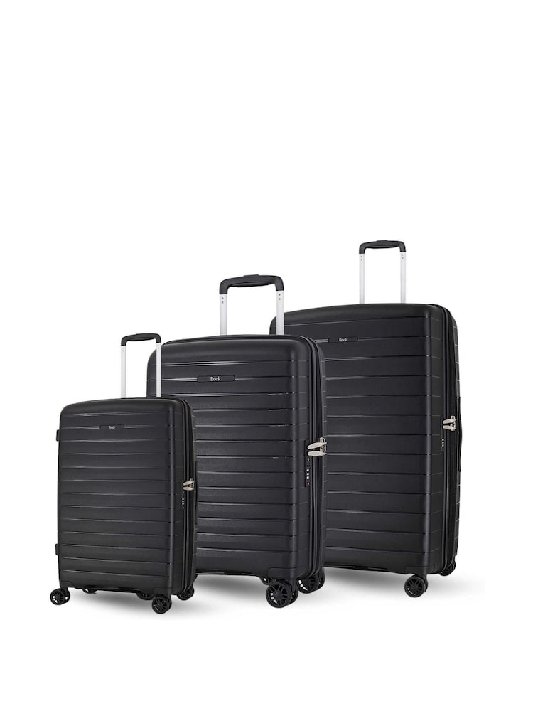 Rock Luggage Palma Suitcases Nude 3pc Set - Image 1 of 2
