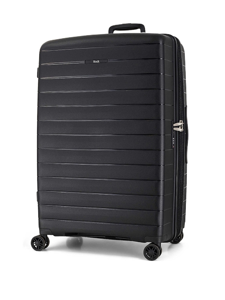Zwart - Rock Luggage Large Palma Nude Suitcase - Image 2 of 6