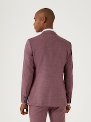 Skopes Red Slim Fit Jodrell Tweed Effect Suit Jacket - Image 2 of 4