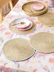 Set of 4 Colour Edge Placemats in Holder - Imagen 1 de 4