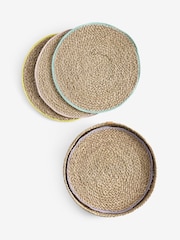 Set of 4 Colour Edge Placemats in Holder - Imagen 4 de 4