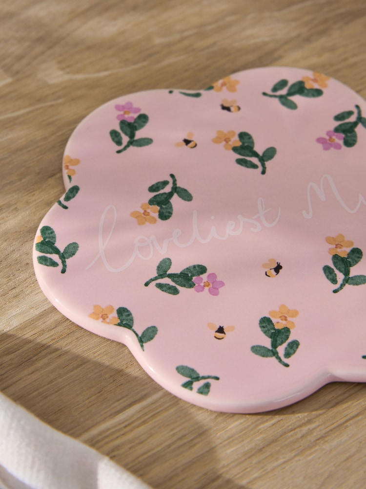 Pink Flower Mother's Day Coaster - Image 2 of 3