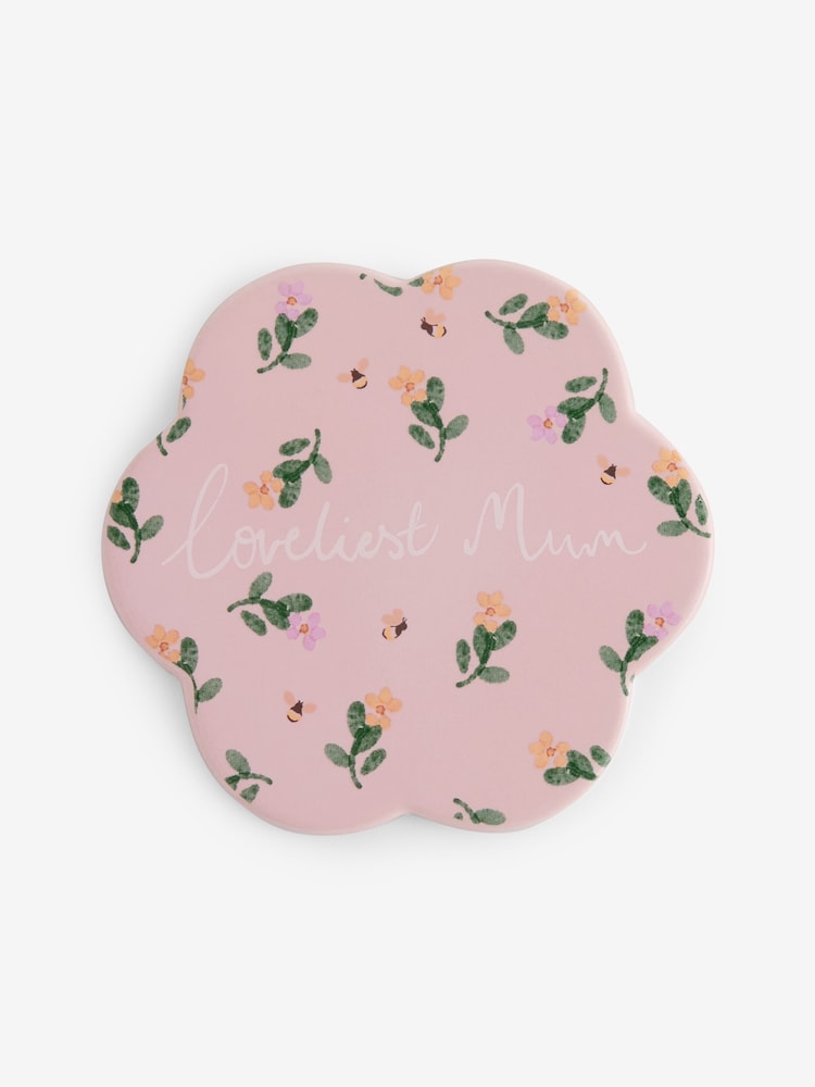 Pink Flower Mother's Day Coaster - Image 3 of 3