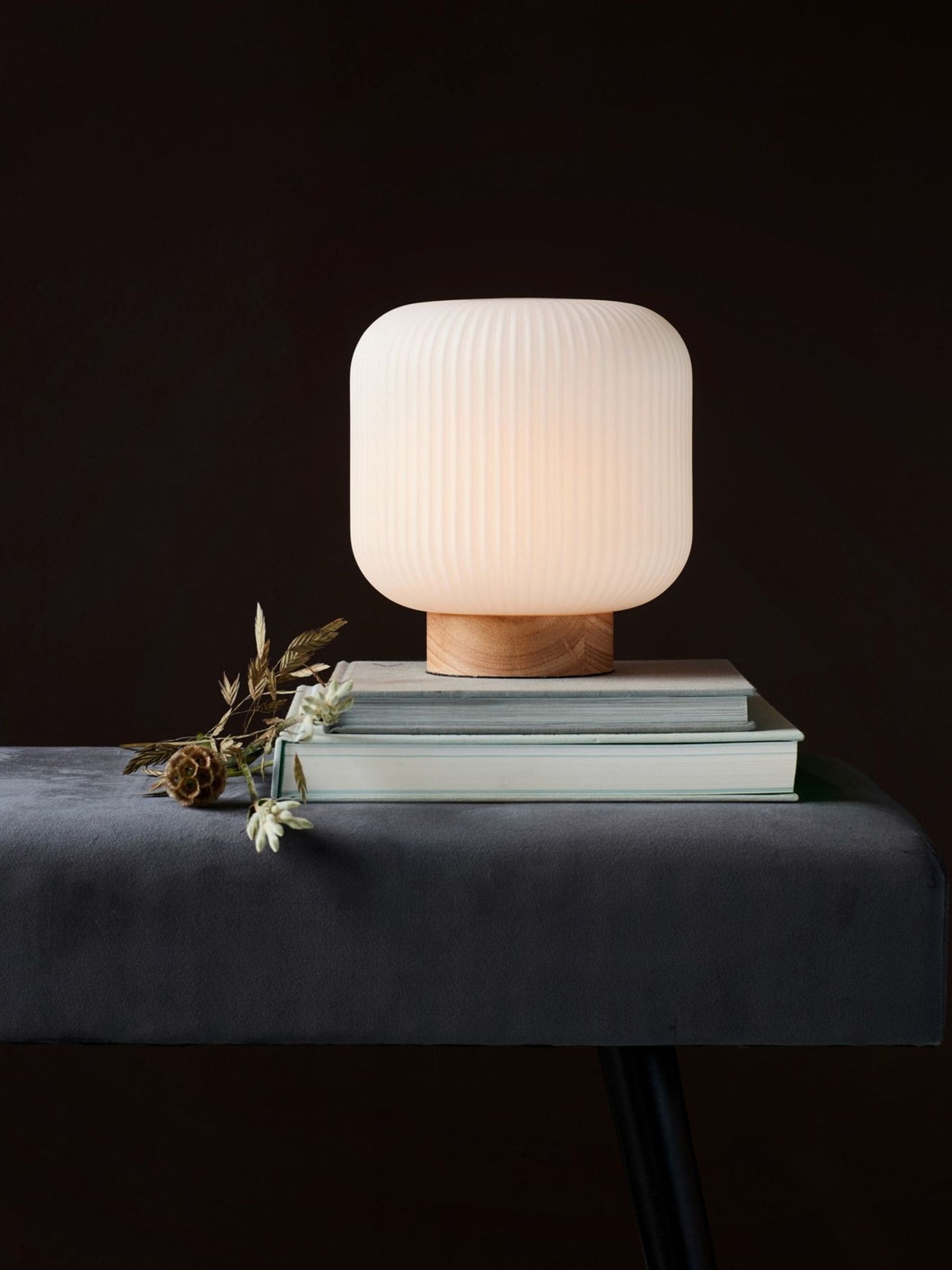 B&Q - Milford Glass Table Lamp Hand Blown Glass Brown,mains - Image 5