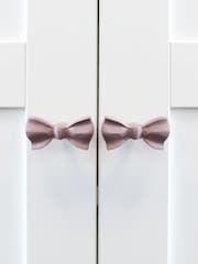 Laura Ashley Set of 2 Aluminum Bow Drawer Knobs - صورة 1 من 1