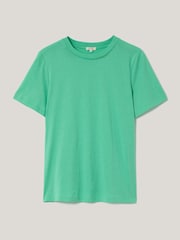 Jigsaw Green Crew Neck 100% Cotton T-Shirt - Image 5 of 5