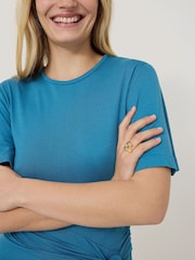 Jigsaw Gold Mixed Metal Bead Ring - Image 1 of 2
