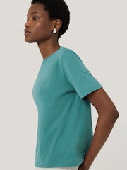 Jigsaw Blue Heavy Cotton T-Shirt - Image 2 of 4