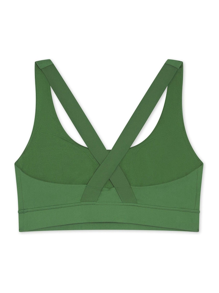 Puma Green Womens TRAIN Mid-Impact Bra - Image 2 of 2