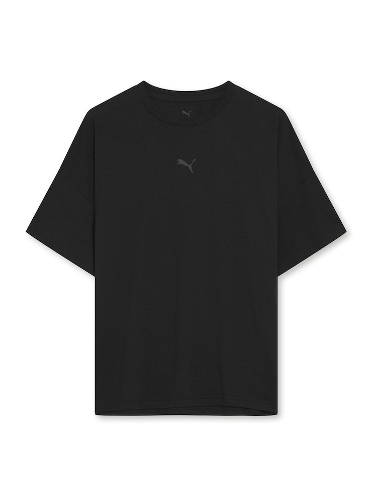 Puma Black Womens Oversized Train T-Shirt - Image 1 of 2