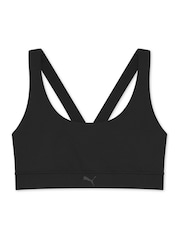 Puma Black Womens TRAIN Mid-Impact Bra - Image 1 of 2