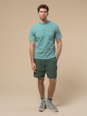 Penfield Blue Mens Whale Scene Back Graphic Print 100% Cotton T-Shirt - Image 3 of 6