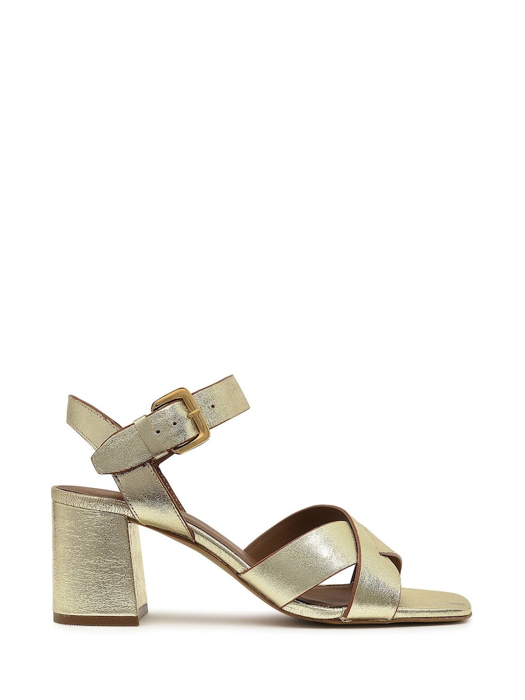 ذهبي - Radley Portland Terrace Block Heel Sandals - صورة 2 من 4