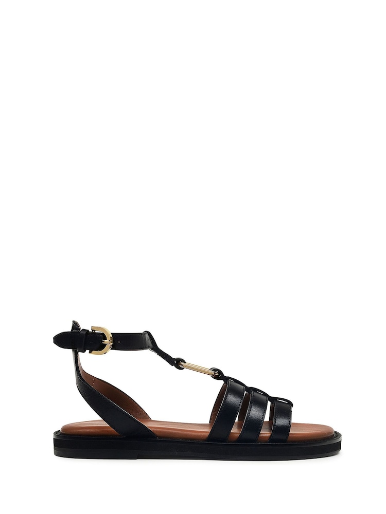 أسود - Radley Fore Street Gladiator Brown Sandals - صورة 2 من 4