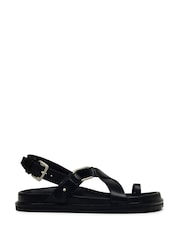Radley Norway Walk Crossover Footbed Black Sandals - Image 2 of 4