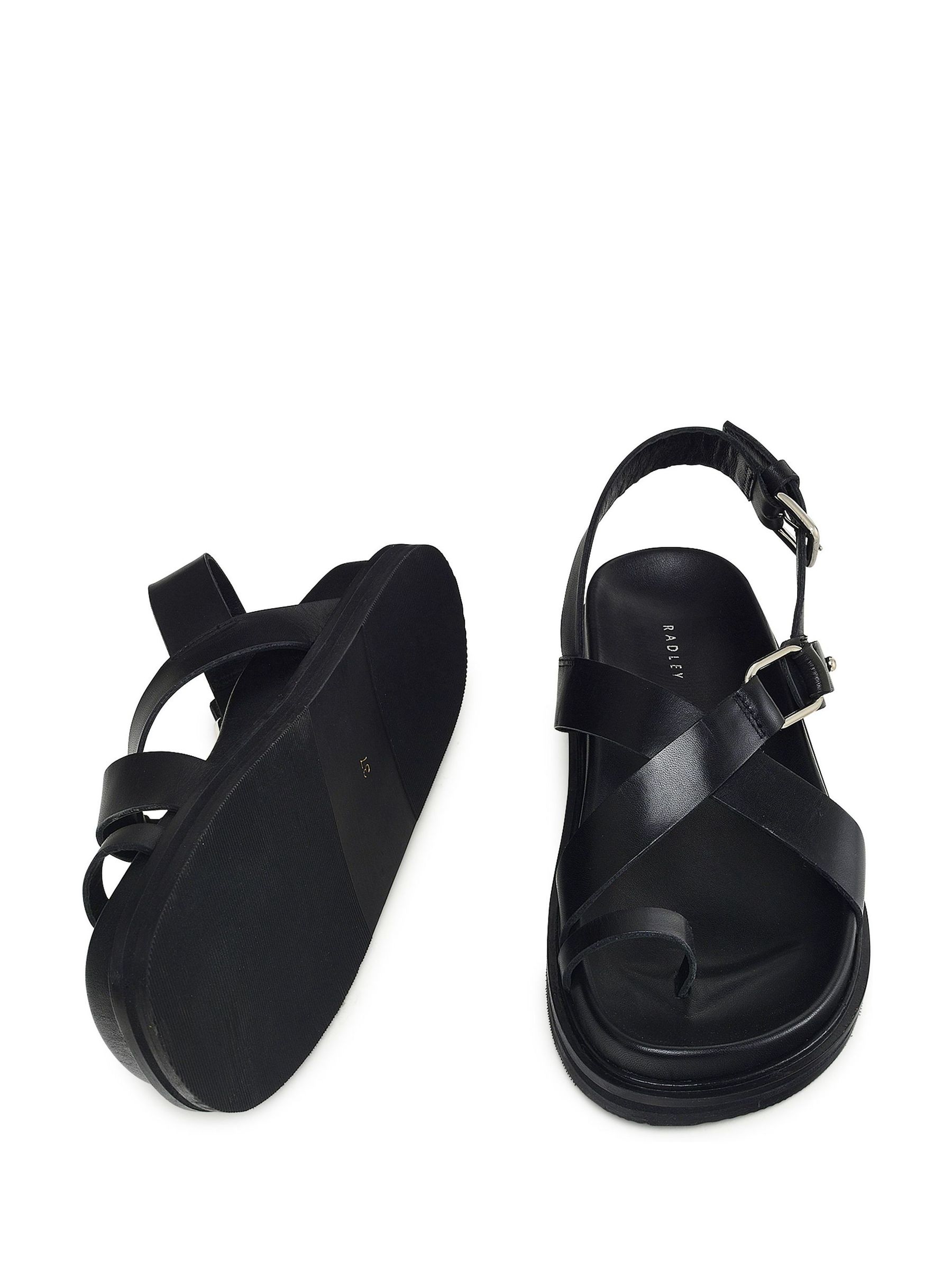 Buy Radley Black Walk Crossover Footbed Sandals from Next USA