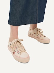 Radley Canvas Spot Cream Trainers - Image 1 of 4