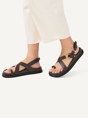 Radley Norway Walk Crossover Footbed Black Sandals - Image 1 of 4