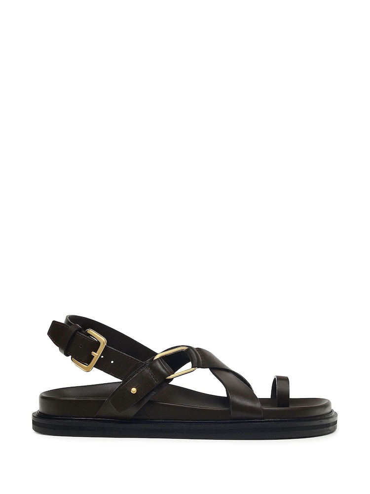 Radley Norway Walk Crossover Footbed Black Sandals - Image 2 of 4