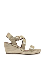 Radley Lavender Road Midi Brown Wedges - Image 1 of 4