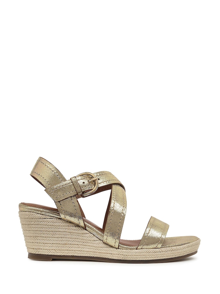 Radley Lavender Road Midi Brown Wedges - Image 1 of 4