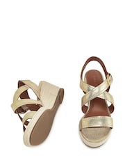 Radley Lavender Road Midi Brown Wedges - Image 3 of 4