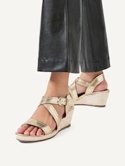 Radley Lavender Road Midi Brown Wedges - Image 4 of 4