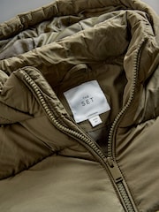 The Set Black/Khaki 2 Pack Short Padded Coats - Image 13 of 14