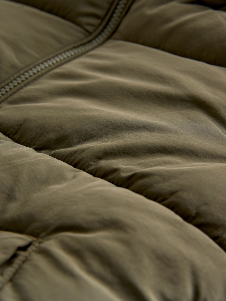 The Set Black/Khaki 2 Pack Short Hooded Puffer Coats - Image 8 of 8 The Set Black/Khaki 2 Pack Short Hooded Puffer Coats - Image 8 of 8