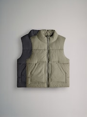 The Set Black/Green 2 Pack Gilets - Image 1 of 5